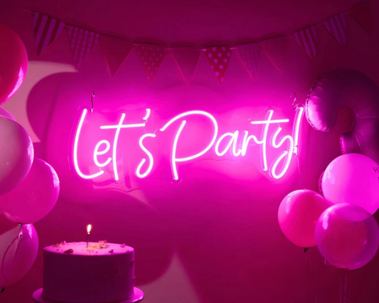 Let's Party! Neon Sign